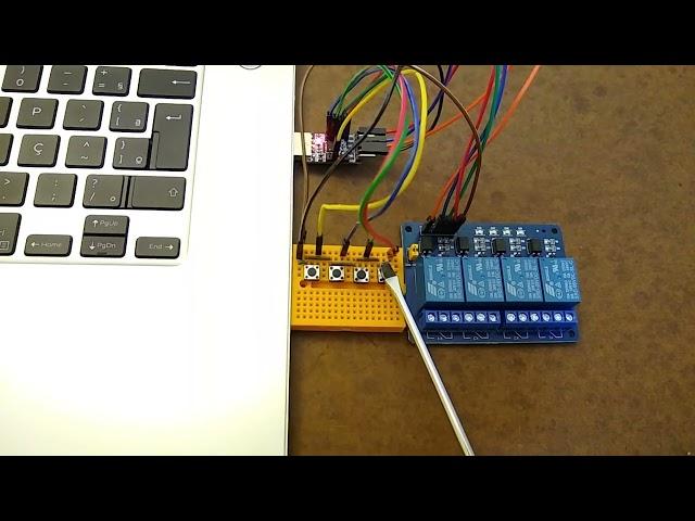 Test of USB-Serial converter (based on CP2102N) used as digital I/O with Python