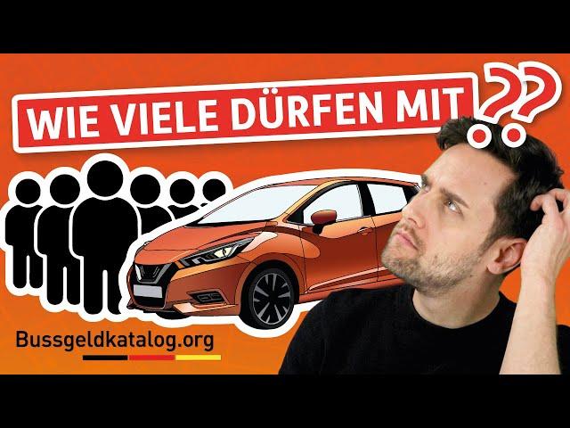 Zu sechst im Auto fahren? Personentransport im Kofferraum? Was ist erlaubt?! 