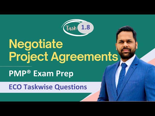 PMP® Exam Practice questions with Explanations | Task 1.8 Negotiate Project Agreements | PMP® Exam