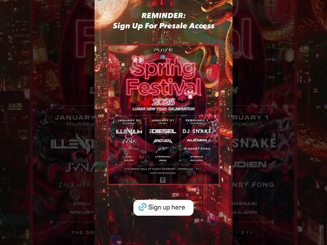 Spring festival @Sign up NOW: hive.co/l/springfestival#springfestival #pulseevents #edm #edmnyc #nyc