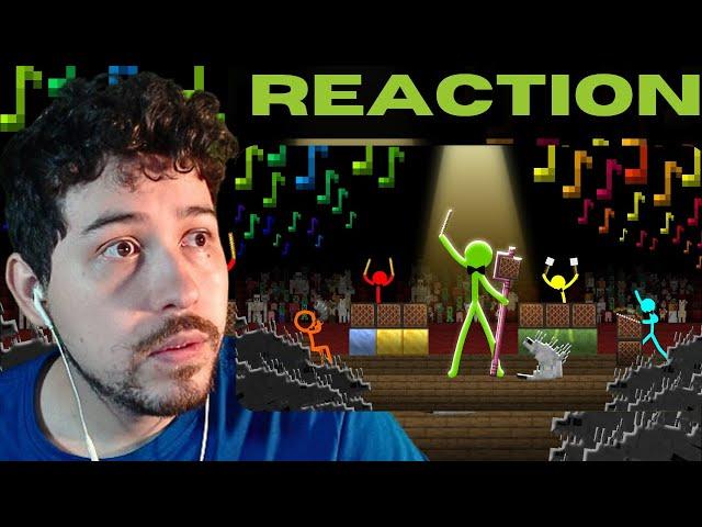 RHAPSODY IN BLUE!?? Note Block Concert - Animation vs. Minecraft Shorts Ep 35 Reaction