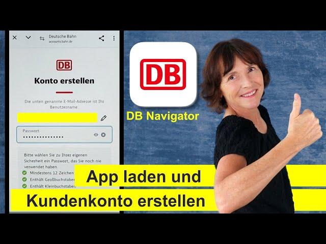 DB Navigator: App laden und Kunden-Konto erstellen. Smartphone einfach erklärt.