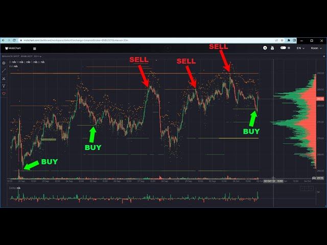 Improve Your Day Trading Using This Indicator: MobChart Orderbook Heatmap! Binance, Bybit