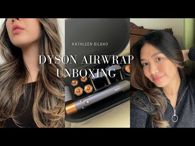 DYSON AIRWRAP UNBOXING! trying the dyson for the first time!