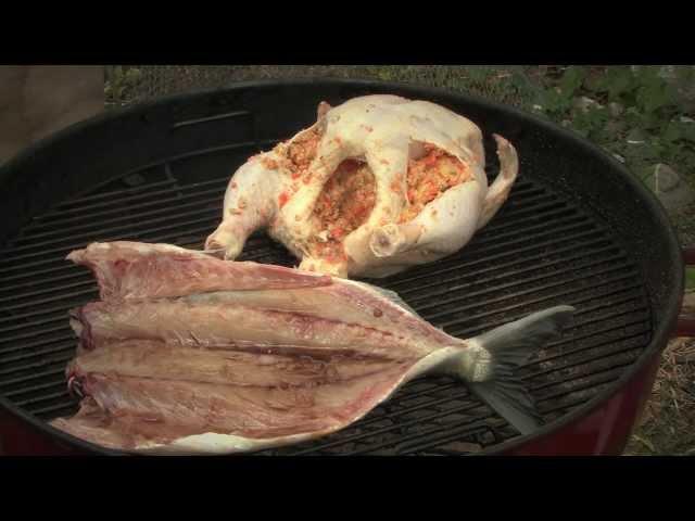 Chicken and Fish BBQ Smoked in WEBER  New Zealand