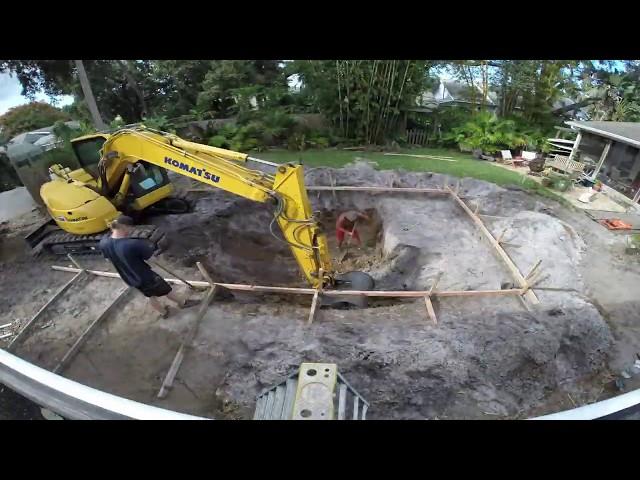 Custom pool time-lapse build by All Aqua Pools - New Smyrna Beach, Florida