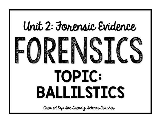 Ballistics Lesson (Forensics)