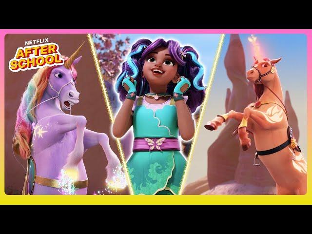 Most Magical Unicorn Rescues!  Unicorn Academy | Netflix After School