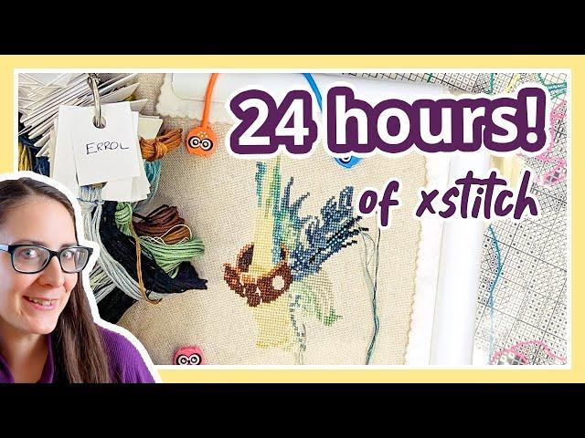 24 Hours of Cross Stitch in one weekend? [VLOG]