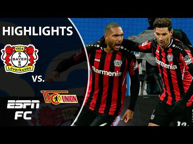 Patrik Schick’s goal isn't enough for Leverkusen vs. Union Berlin | Bundesliga Highlights | ESPN FC