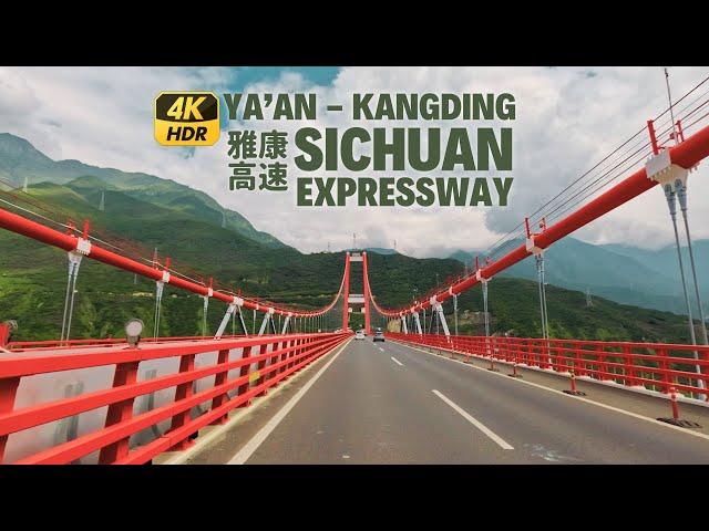 Driving Sichuan Ya-Kang Expressway - Kangding to Ya'an