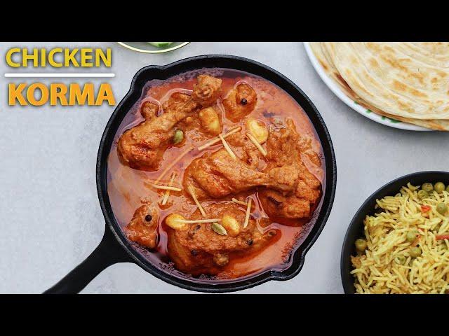 SIMPLE CHICKEN KORMA RECIPE | DEGI STYLE DAWATWALA DELHI KA CHICKEN KORMA/QORMA | BY KRAFTED KITCHEN