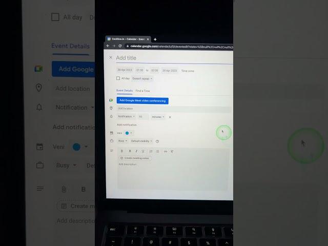 Create Events in Google Calendar!
