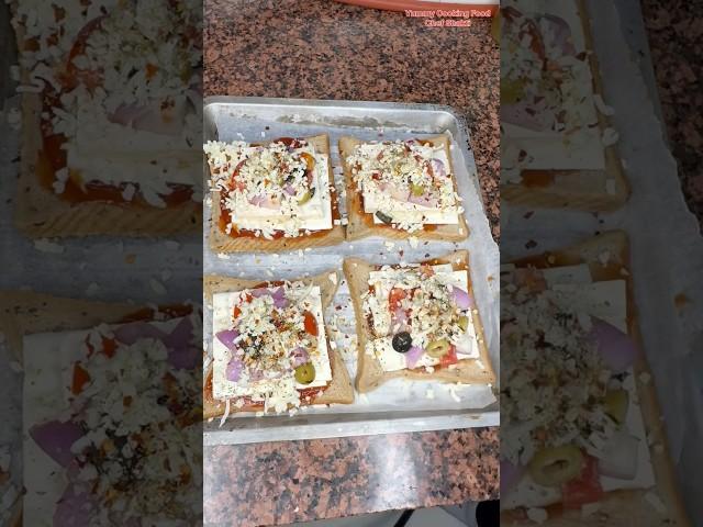 Home made bread cheese tofu pizza # #yummy #cooking #food