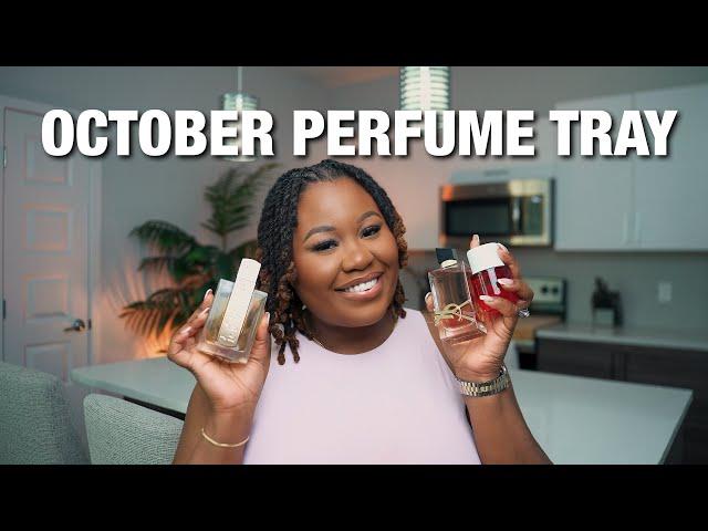 OCTOBER PERFUME TRAY 2024 | PERFUMES I'LL BE WEARING THIS MONTH!