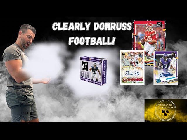 2023 Clearly Donruss Football Hobby Box Review! - Fun Product!