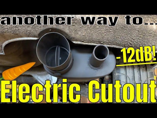 How to Make Loud Performance Exhaust Quieter - Electric Cutout ( E-Cut ) install