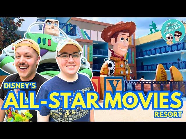 Staying at One of Disney's CHEAPEST Resorts! All-Star Movies Full Tour, Dining, Recreation, & More!