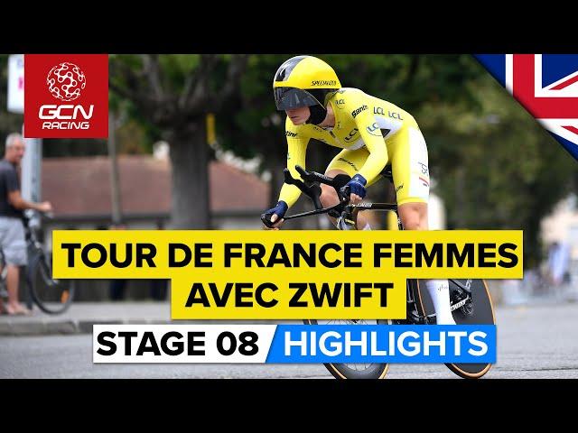 The Race Concludes With A Thrilling TT! | Tour De France Femmes Avec Zwift 2023 Highlights - Stage 8