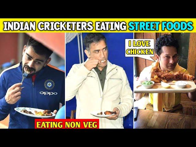 Indian Cricketer's Eating Food On Streets | Cricketer's Eating Junk Foods | Dhoni, Sachin & Rinku