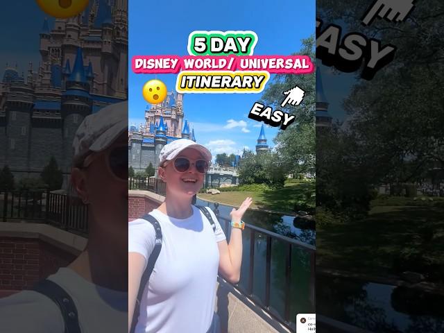 EASY 5-Day Universal/Disney World Itinerary  (Theme Park Vacation Planning Tips)