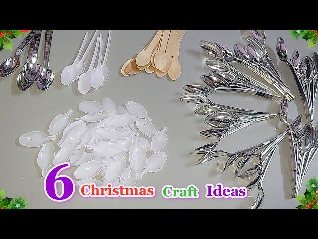 DIY 6 Amazing Christmas craft idea from waste Disposable spoons | DIY Christmas craft idea350