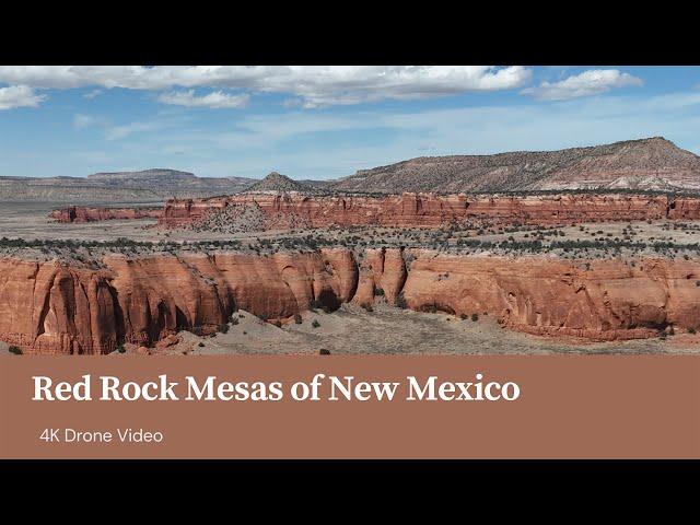 Red Rock Mesa of McKinley County New Mexico 4K Drone Video