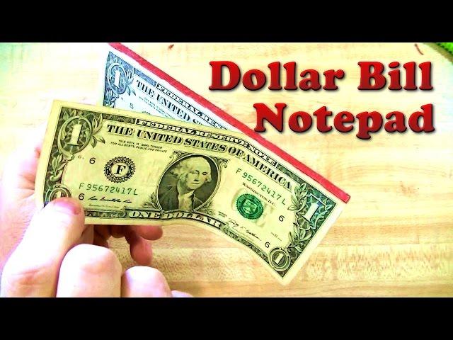 How To Make Money Pads Fast And Easy - Dollar Bill Note Pad DIY Gifts