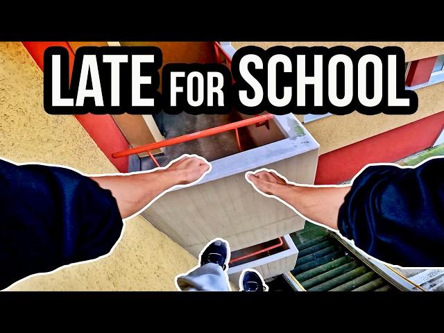 I'm LATE for SCHOOL again - PARKOUR POV