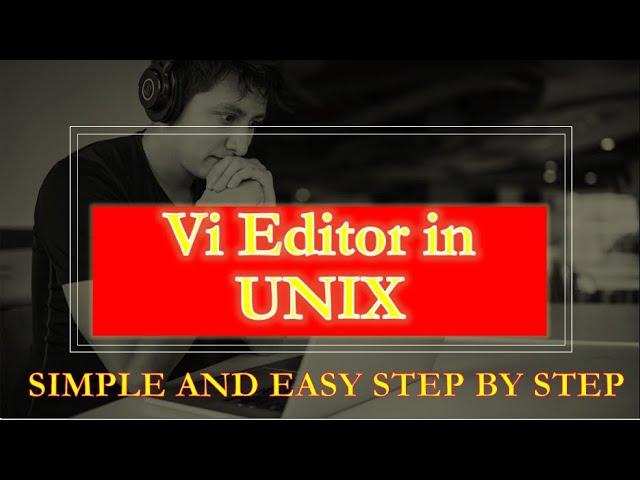 vi editor in Unix Simple and easy step by step