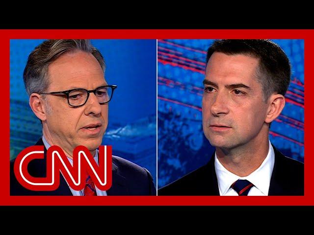 Tapper plays back GOP senator's 2020 comments about Trump and the election. Hear his reaction