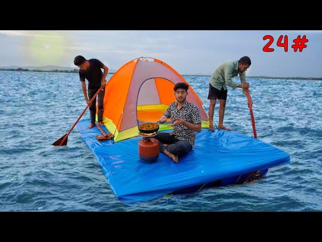 Living 24 hours on our home made Island