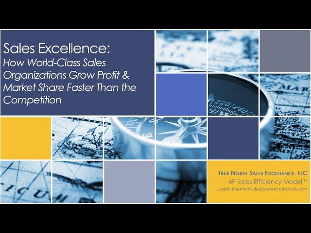 Sales Excellence: How B2B sales organizations grow profit & market share faster than the competition