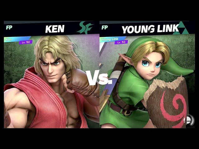 Super Smash Bros Ultimate Amiibo Fights  – 9pm Poll Ken vs Young Link