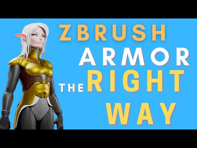 How to Make Armor in Zbrush - Zbrush Armor Tutorial