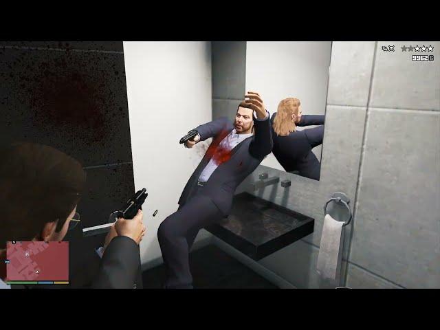 GTA 5 - Real Estate Agency Mafia Shootout + Six Star Escape