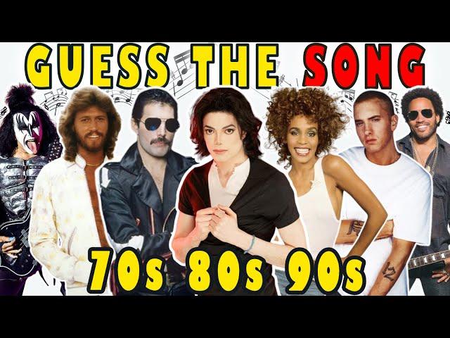 Guess The Song 70s, 80s & 90s  | 1970 - 1999 | 75 Songs | Music Quiz 