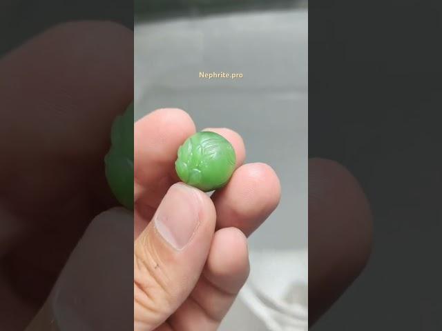 Резные бусины из нефрита от nephrite.pro #handmade #нефрит #камнерез #nephrite #ювелир #jewelry