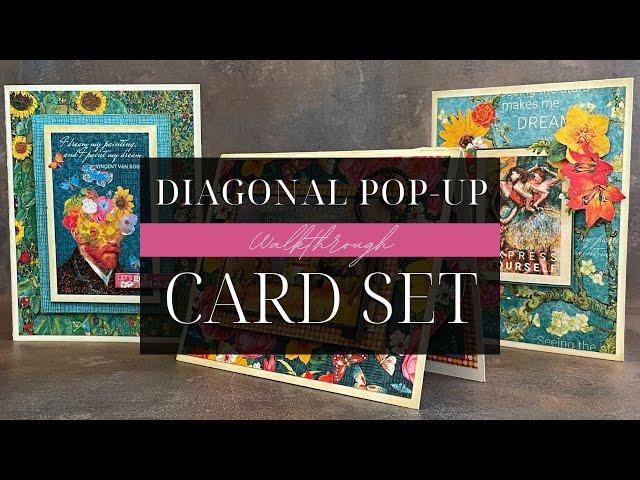 Diagonal Pop-Up Card Set Walkthrough featuring Let's Get Artsy