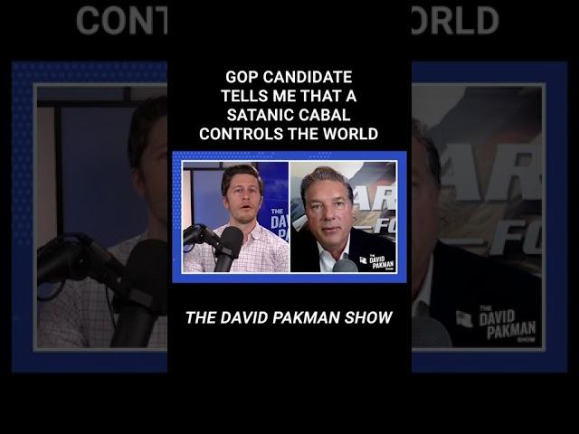 GOP Candidate Tells Me That a "Satanic Cabal" Controls the World #shorts