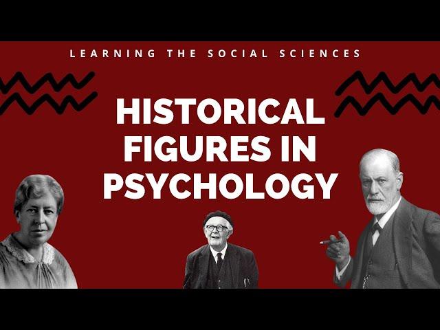 Historical Figures in Psychology: Wundt, James, Calkins, Watson, Dix, Freud, Pavlov, Piaget, & More