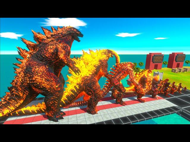 EVOLUTION of Thermonuclear Godzilla 14 Size Comparison VS Team Ice Frostbite Godzilla x Kong White