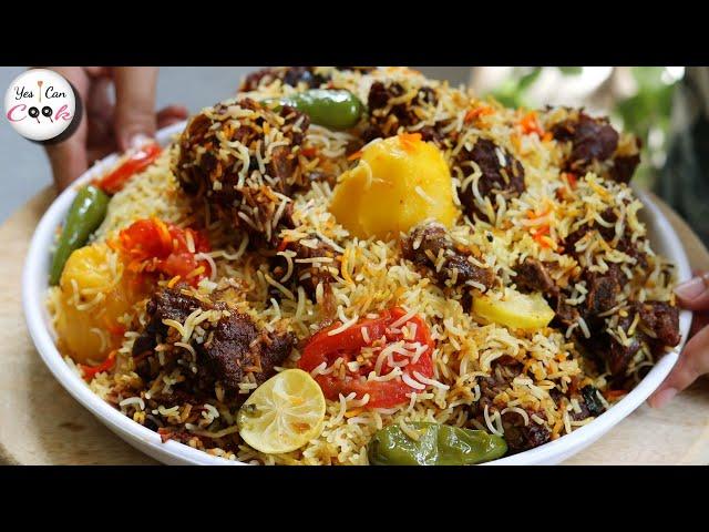 Sindhi Beef Biryani Recipe by (YES I CAN COOK)