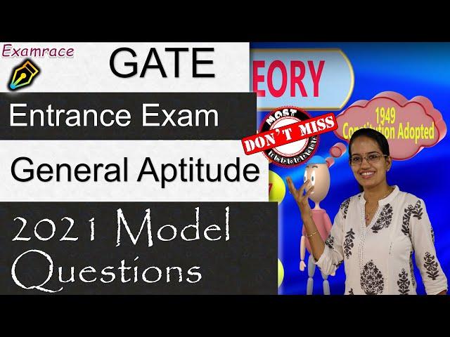 GATE General Aptitude (GA) 2021 Model Questions: MCQs | Tricks & Tips