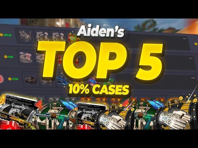 TOP 5 CSGOROLL 10% CASES TO UNBOX | AidenGambles