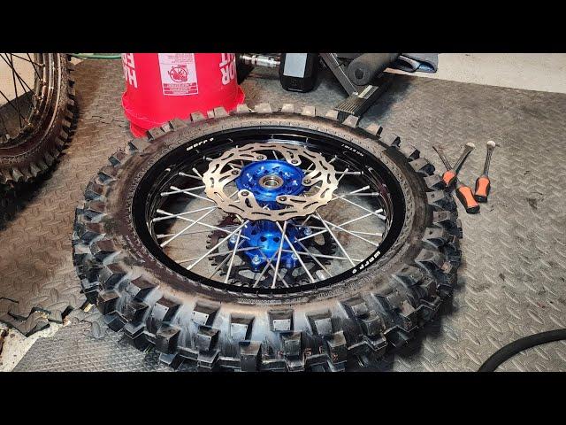 IRC M5B EVO TIRE + WARP 9 WHEEL #yz250 #blucru #enduro #2stroke