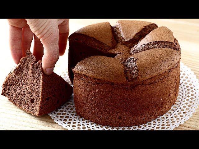 Very spongy chocolate sponge cake - Japanese sponge cake