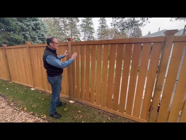 Semi Private Cedar Fence by Midwest Fence