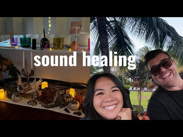 1st Sound Healing Session at Lumeria Retreat | Maui Living VLOG