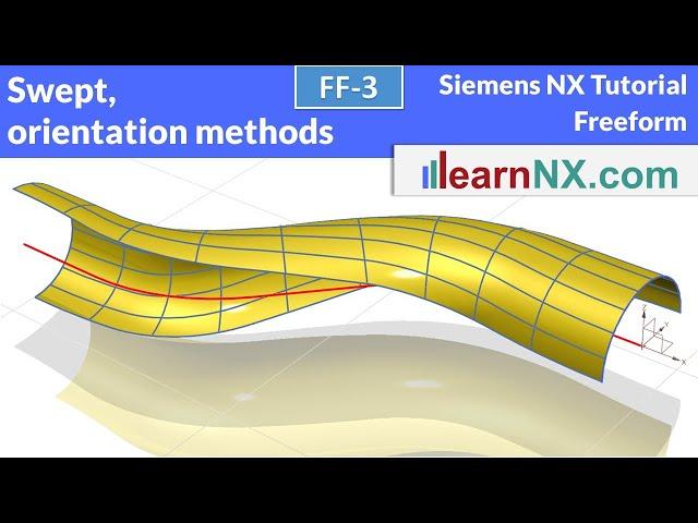 siemens nx tutorial | swept, orientation methods